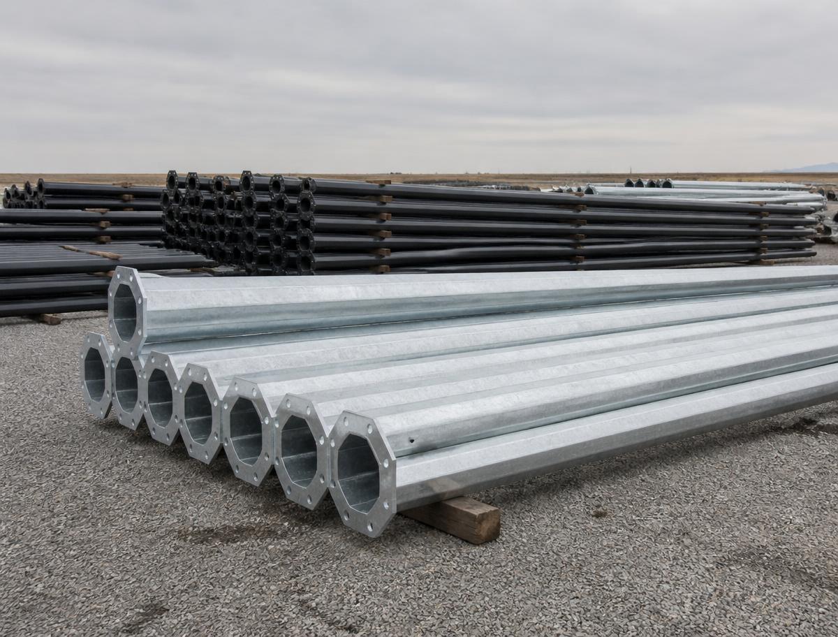 Steel Utility Pole Fabrication